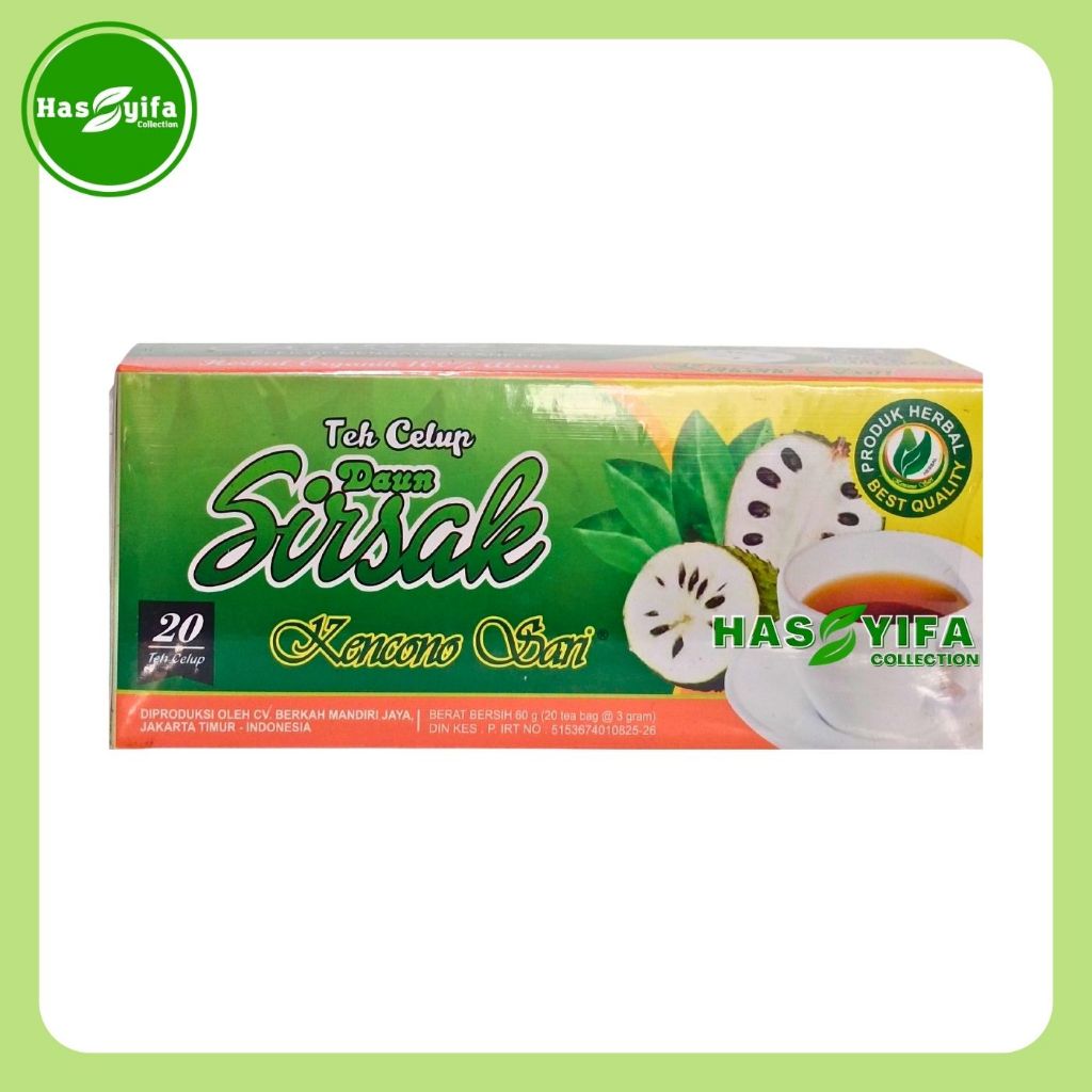

Teh Celup Daun Sirsak Kencono Sari Isi 20 Tea Bag