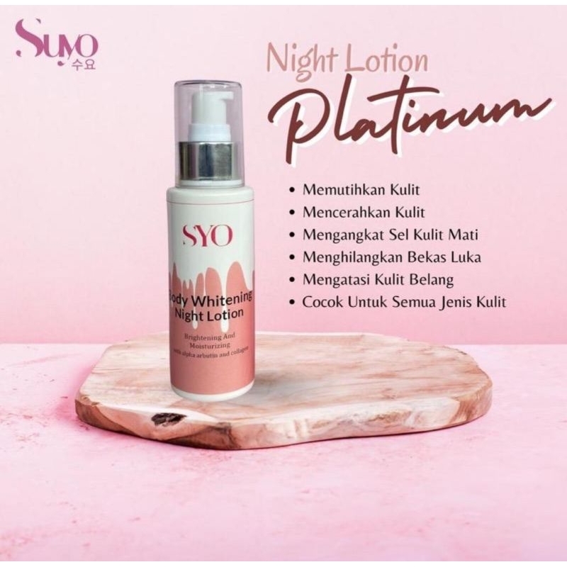 SUYO NIGHT LOTION PLATINUM / PLATINUM SUYO
