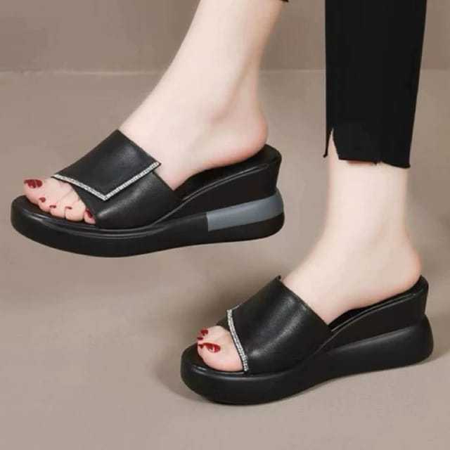 Sandal Wedges Korean Style/Sandal Wanita Hak 5cm