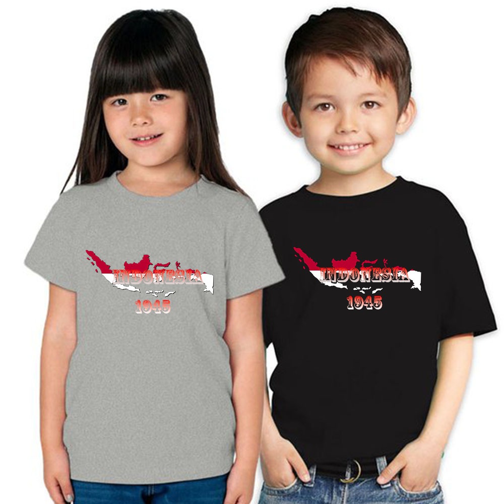 KAOS ANAK UNISEX INDONESIA PETA