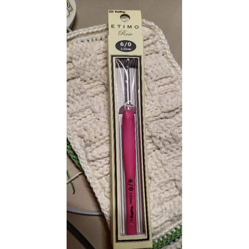 hook/ haken rajut tulip etimo rose