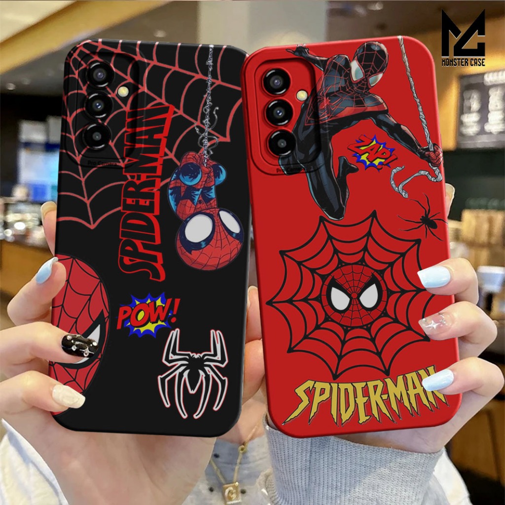 Softcase Samsung A14 / A15 / A34 / A35 / A54 Case Procamera Motif Spiderman Mix Keren 02 - Monsterca