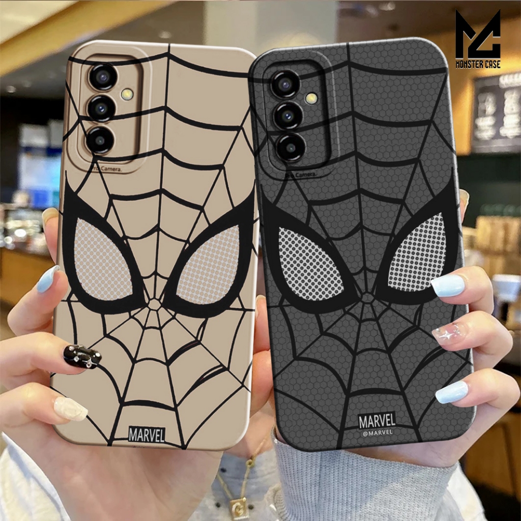 Softcase Samsung A14 / A15 / A34 / A35 / A54 Case Procamera Motif Spiderman Face Mix - Monstercase