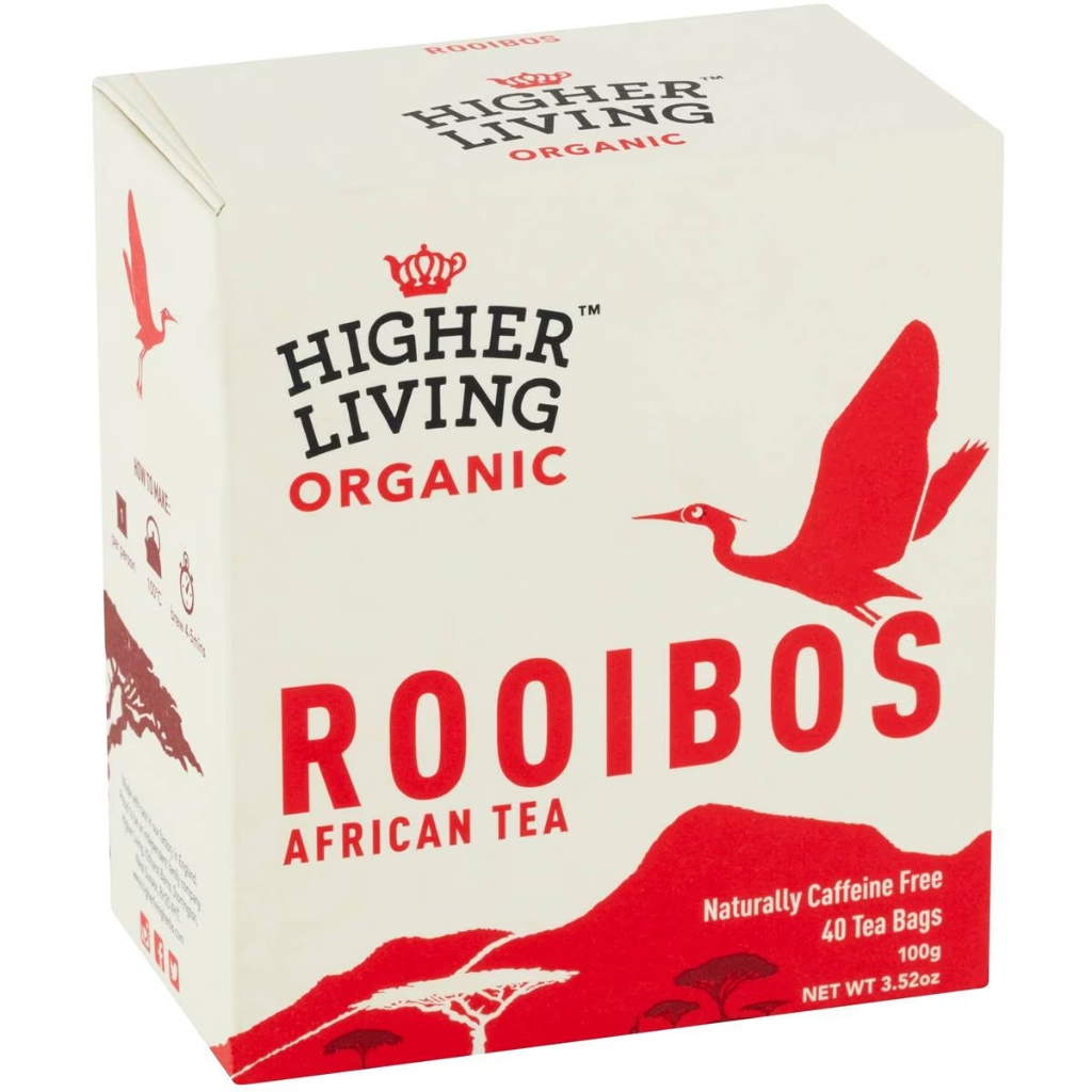 

Higher Living Organic Rooibos | 40 pack Australia Caffeine Free