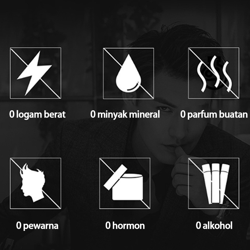 Minyak Rambut Retro Pria Pelembap Penata Rambut Minyak Rambut Gel Rambut Anti Lengket Tahan Lama