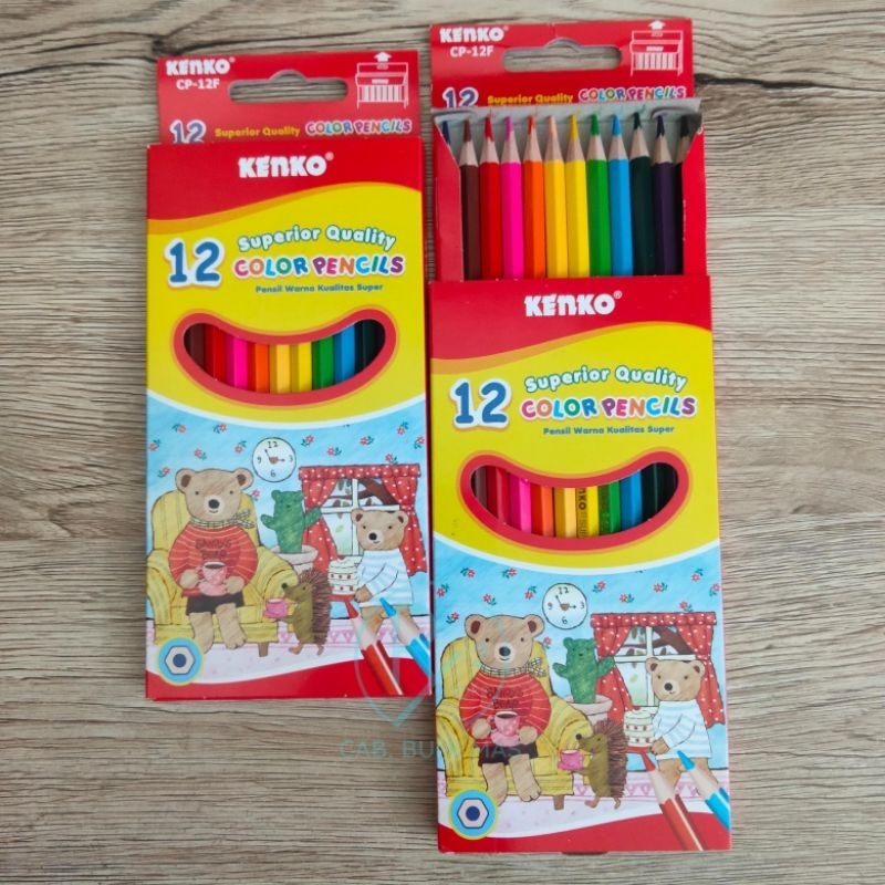 

(1 PCS) PENSIL WARNA 12W KENKO CP-12F PANJANG