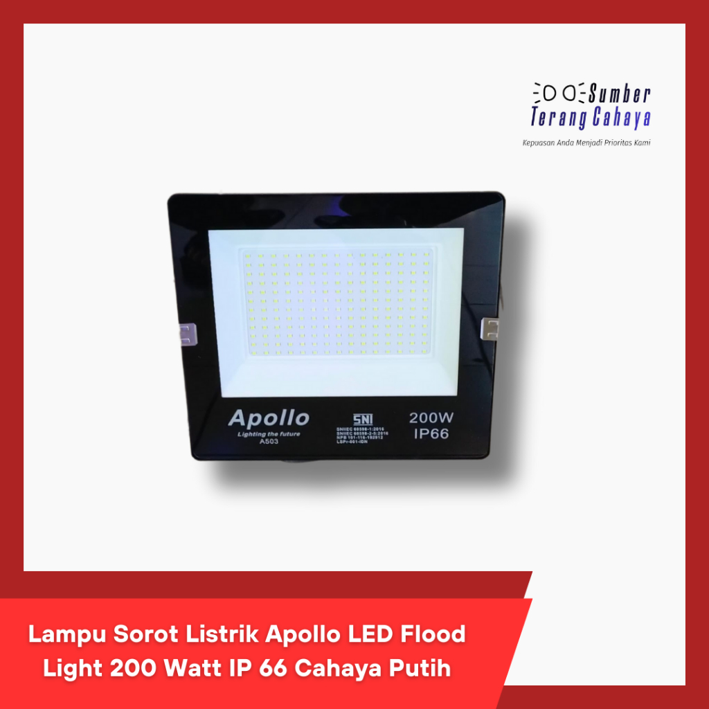 Lampu Sorot LED Lampu Tembak PJU LED 200 Watt Merek Apollo