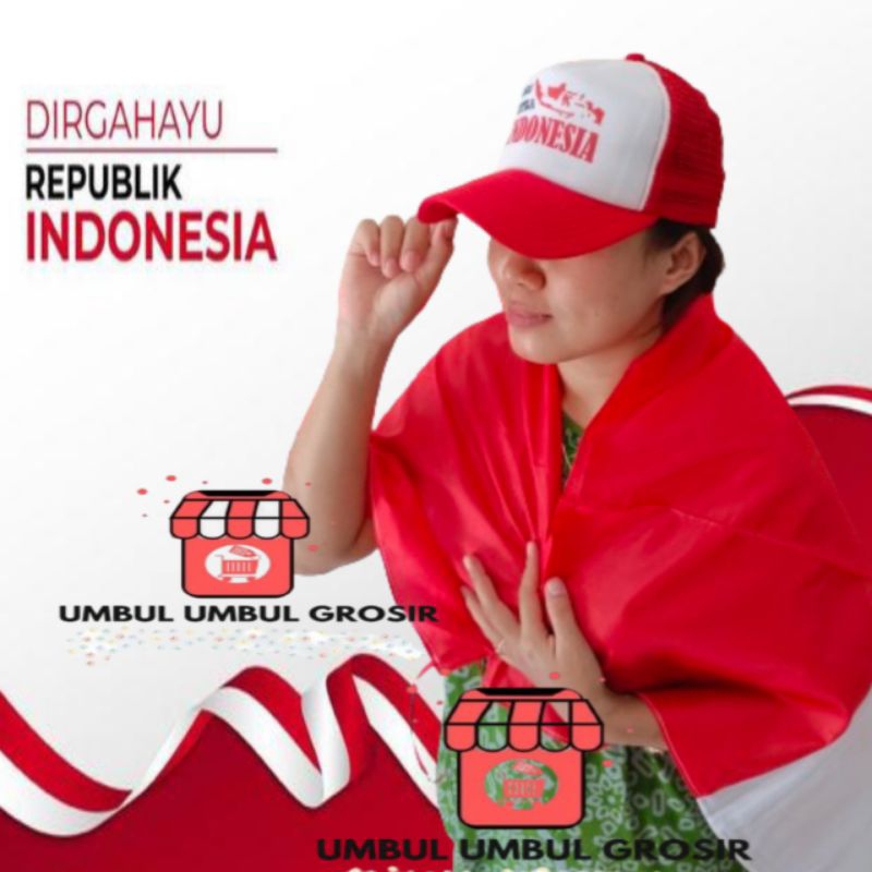 topi merah putih kemerdekaan