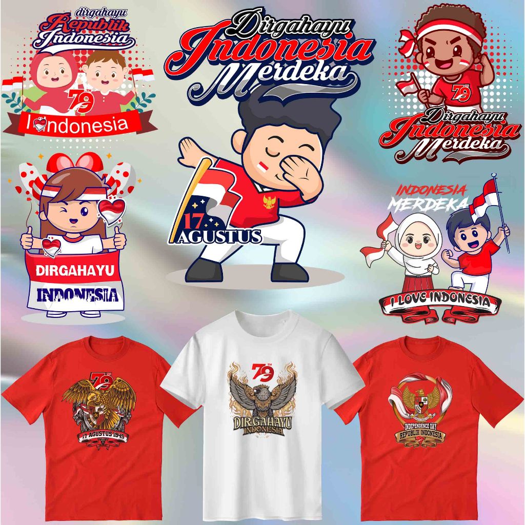 

SABLON STICKER DTF UKURAN 19CM TEMA KEMERDEKAAN