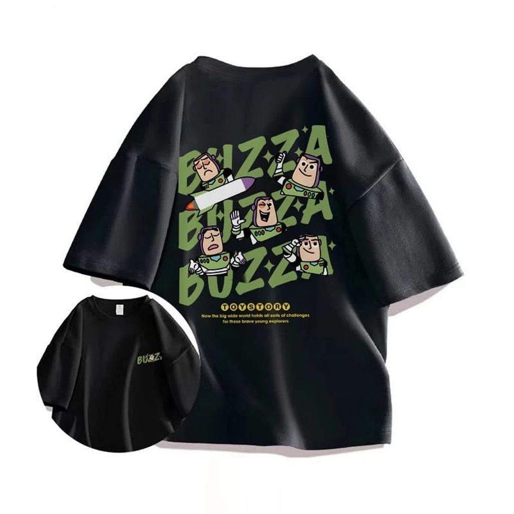 Kaos pria dan Wanita unisex Baju Cartoon Buzza Korean Style T shirt