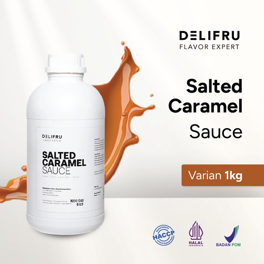 

Delifru Salted Caramel Sauce - Topping Saus Karamel Asin 1 Kg