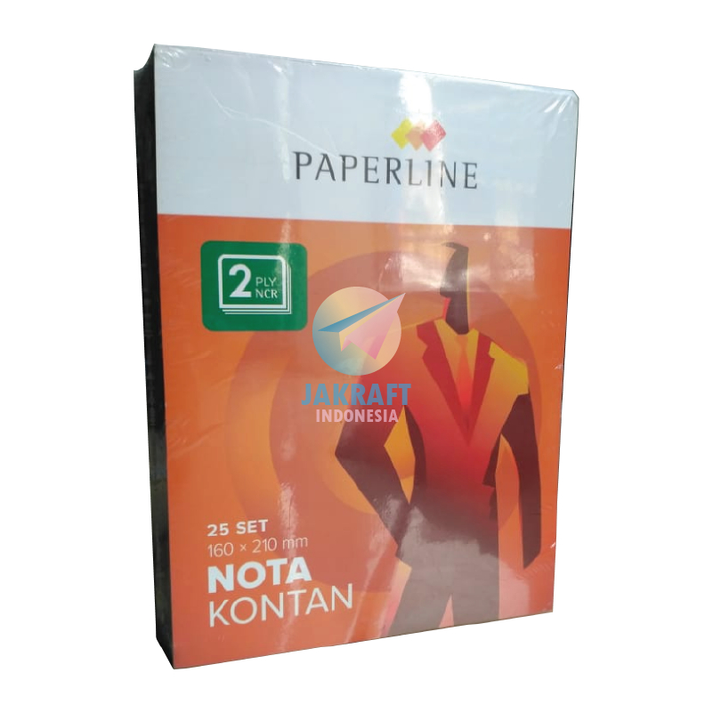 

(10 Pcs) GROSIR Buku Nota Kontan PAPERLINE B2 Besar 2 Ply Carbonless NCR Murah Terbaik PPL-NK-B2-NCR-TK | PACK