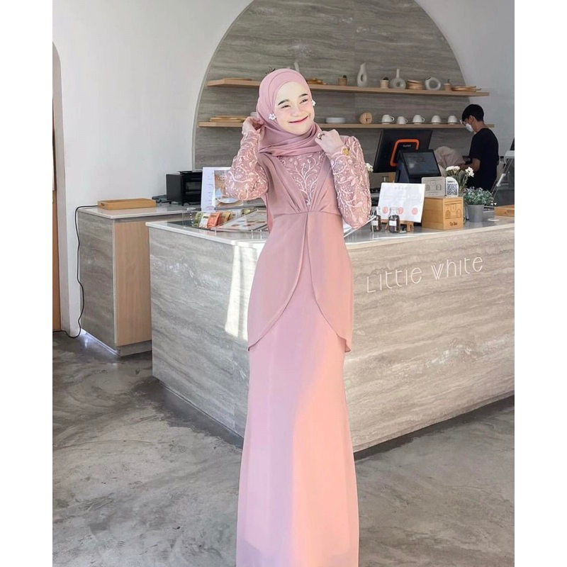 Cannayya Dress formal Dress duyung bridesmaid Dress Lebaran elegant