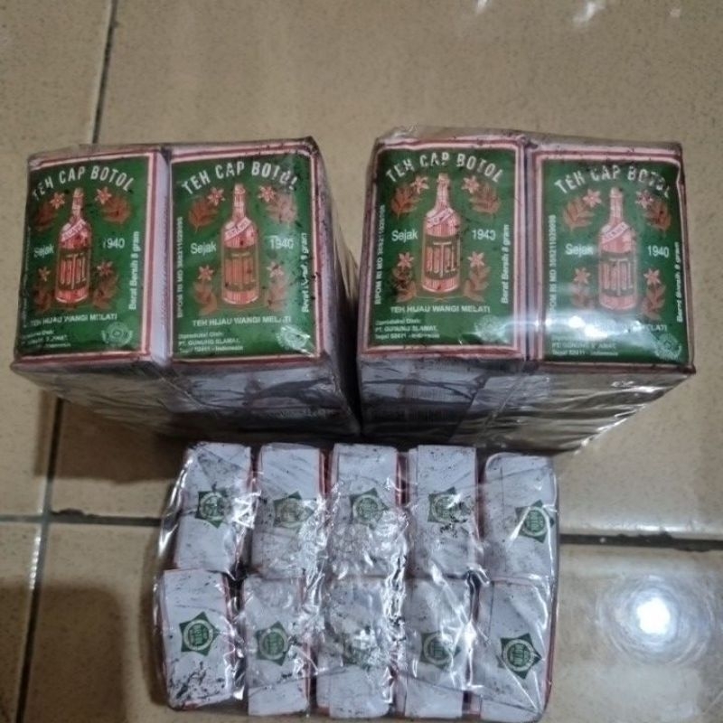 

Teh Bubuk Cap Botol isi 10 pcs/teh hijau wangi melati