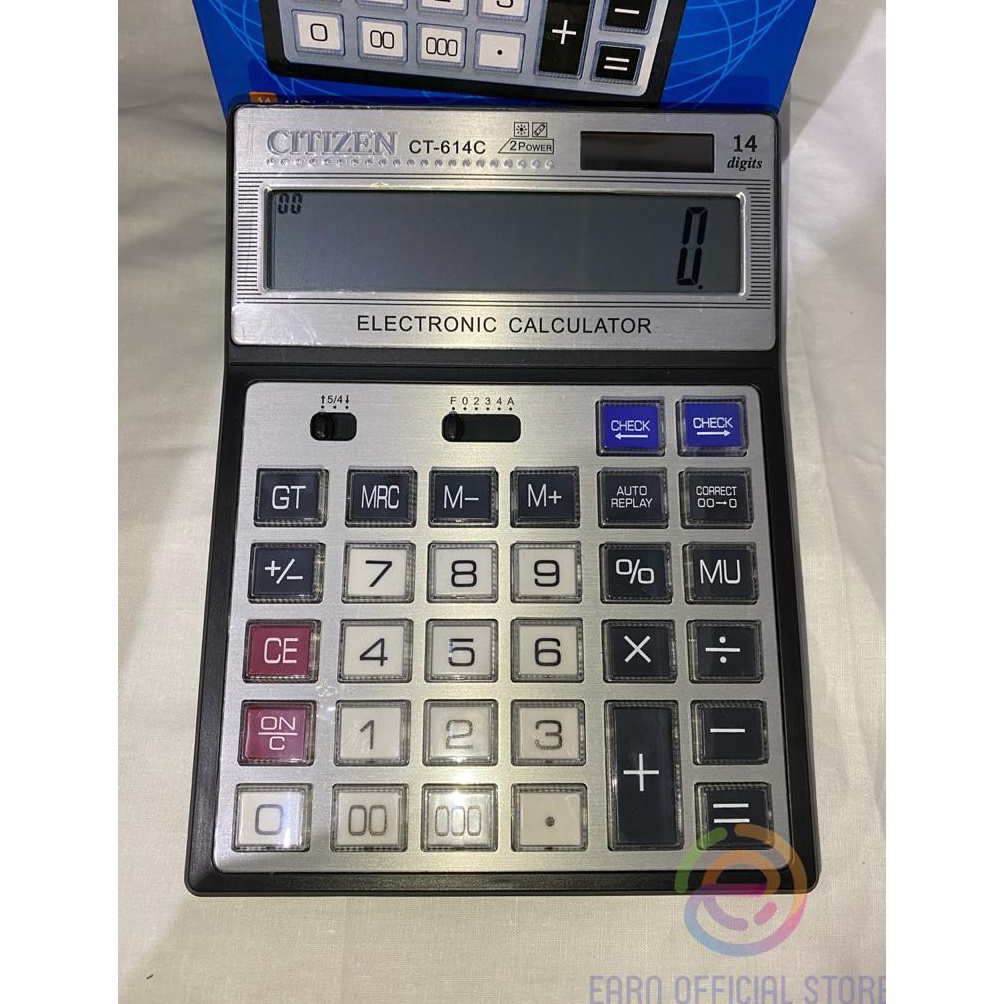 

Kalkulator Citizen CT614C 14 Digit Kalkulator Besar KODE L3C5
