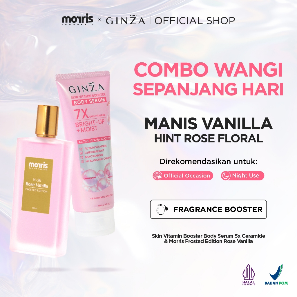[MORRIS X GINZA] MORRIS Frosted Edition 100ml X Ginza Body Serum Bright UP Moist 180ML