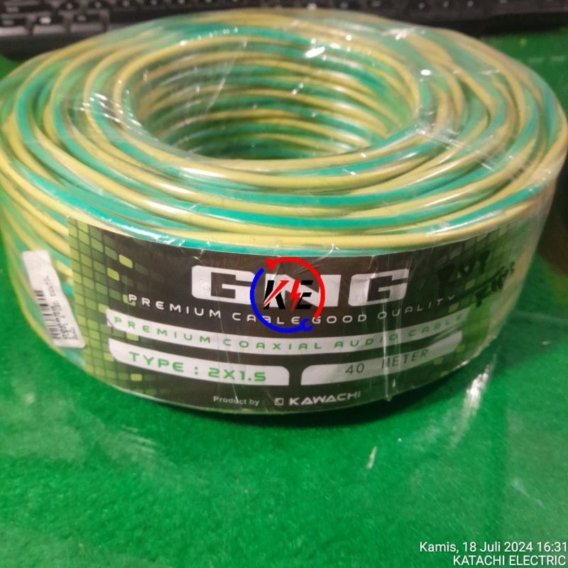 Kabel Transparan Kabel Serabut Transparant Kabel Audio 40 Meter