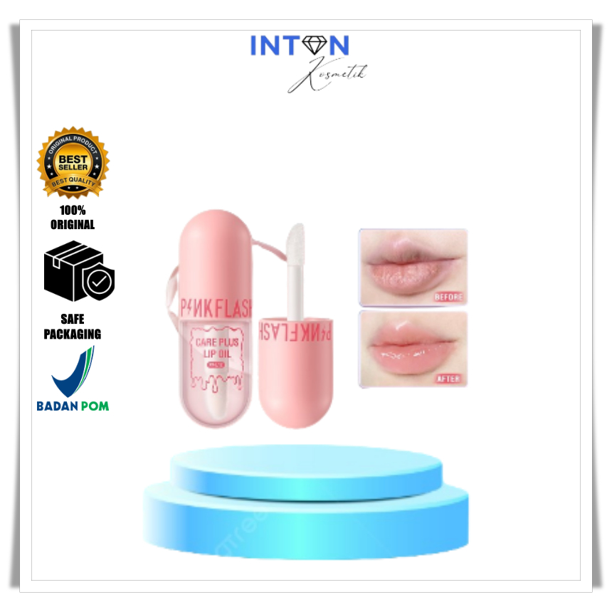 PINKFLASH Natural Lip Oil Lip Balm Lip Gloss Moisturize Repair Nourish Reduce Wrinkles Waterproof Mu