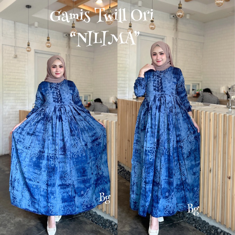 Gamis Twill Ori BG Collection Motif Nilima