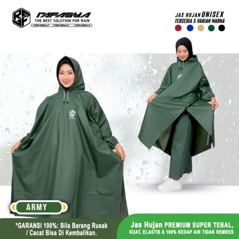 MANTEL HUJAN MANTEL PONCO CELANA RAINCOAT/MANTOL/MANTEL/JAS HUJAN DEWASA PRIA WANITA MOCA