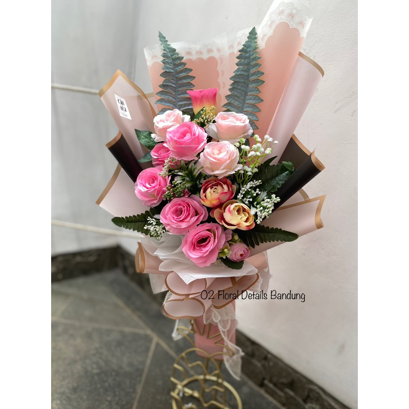 Hand Bouquet bunga artificial/bunga buatan