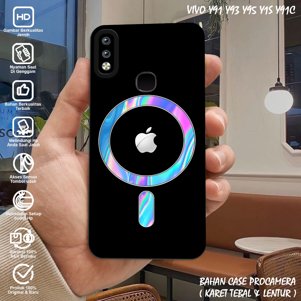 Case Vivo Y91 Y93 Y95 Y1S Y91C - Casing Hp Vivo Y91 Y93 Y95 Y1S Y91C - Softcase Vivo Motif (LOGO MAG