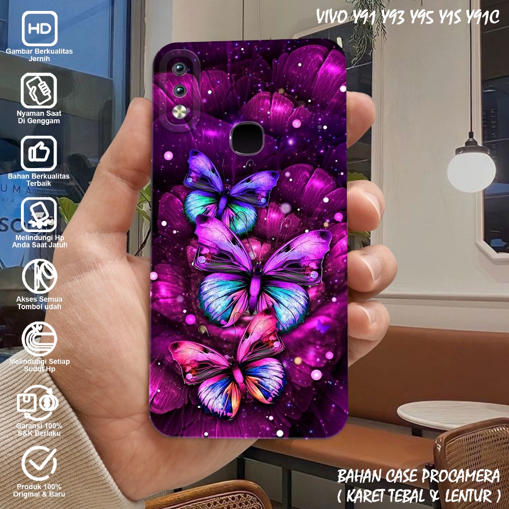 Case Vivo Y91 Y93 Y95 Y1S Y91C - Casing Hp Vivo Y91 Y93 Y95 Y1S Y91C - Softcase Vivo Motif (KUPU KUP