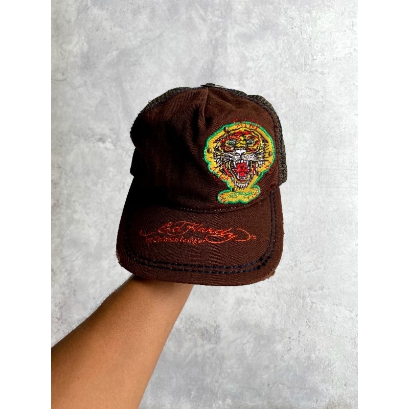 Vtg Ed Hardy Tiger Cap