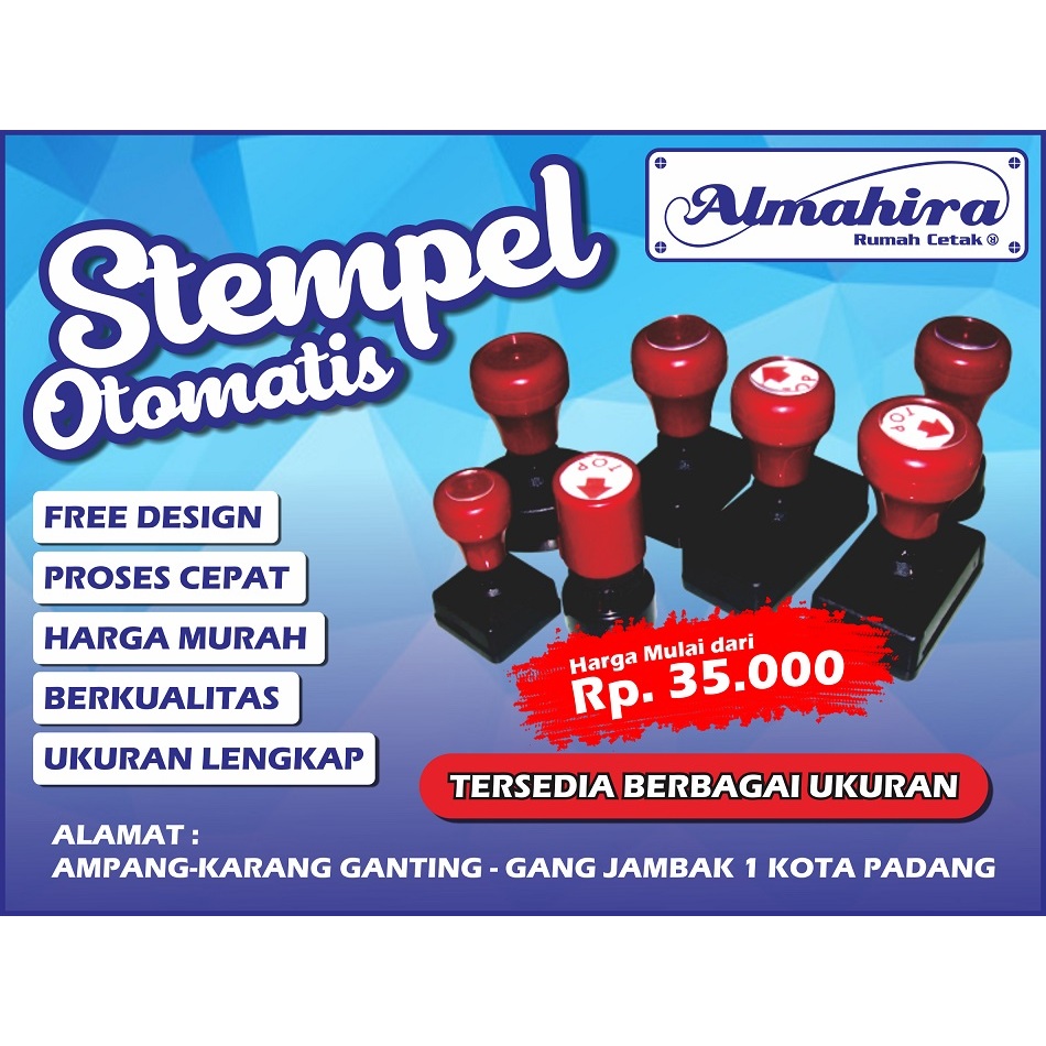 

STEMPEL-WARNA-OTOMATIS/BENTUK BULAT/OVAL/KOTAK/PERSEGI-PANJANG