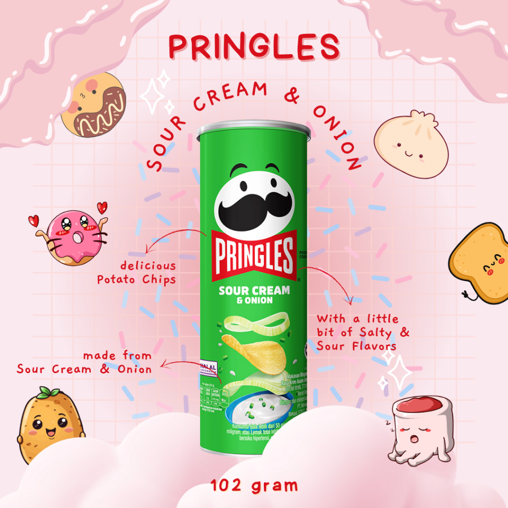 

Pringles Sour Cream & Onion 102g