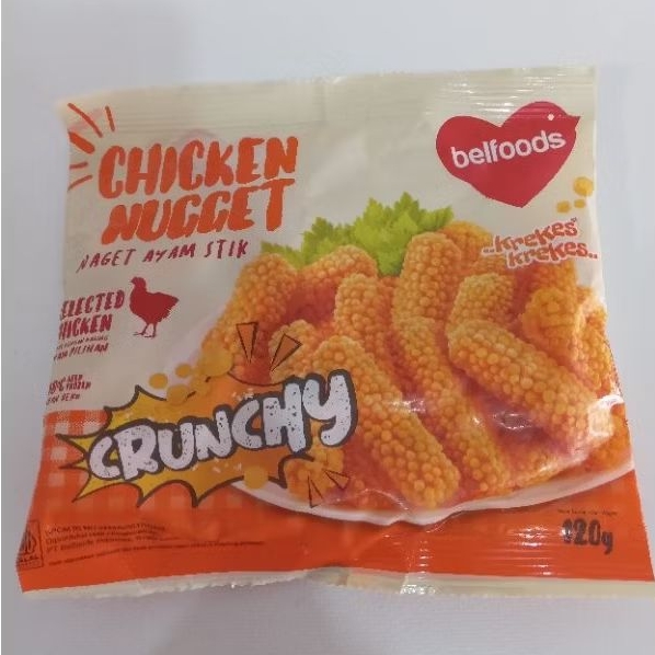 

BELFOODS CRUNCHY CHICKEN NUGGET STIK / NUGGET AYAM CRISPY STIK 120GR