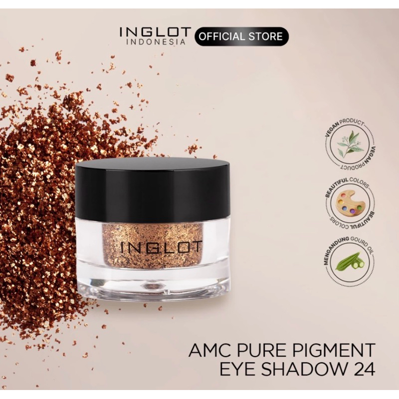 Inglot AMC Pure pigment eye shadow/inglot eyeshadow tabur share in jar