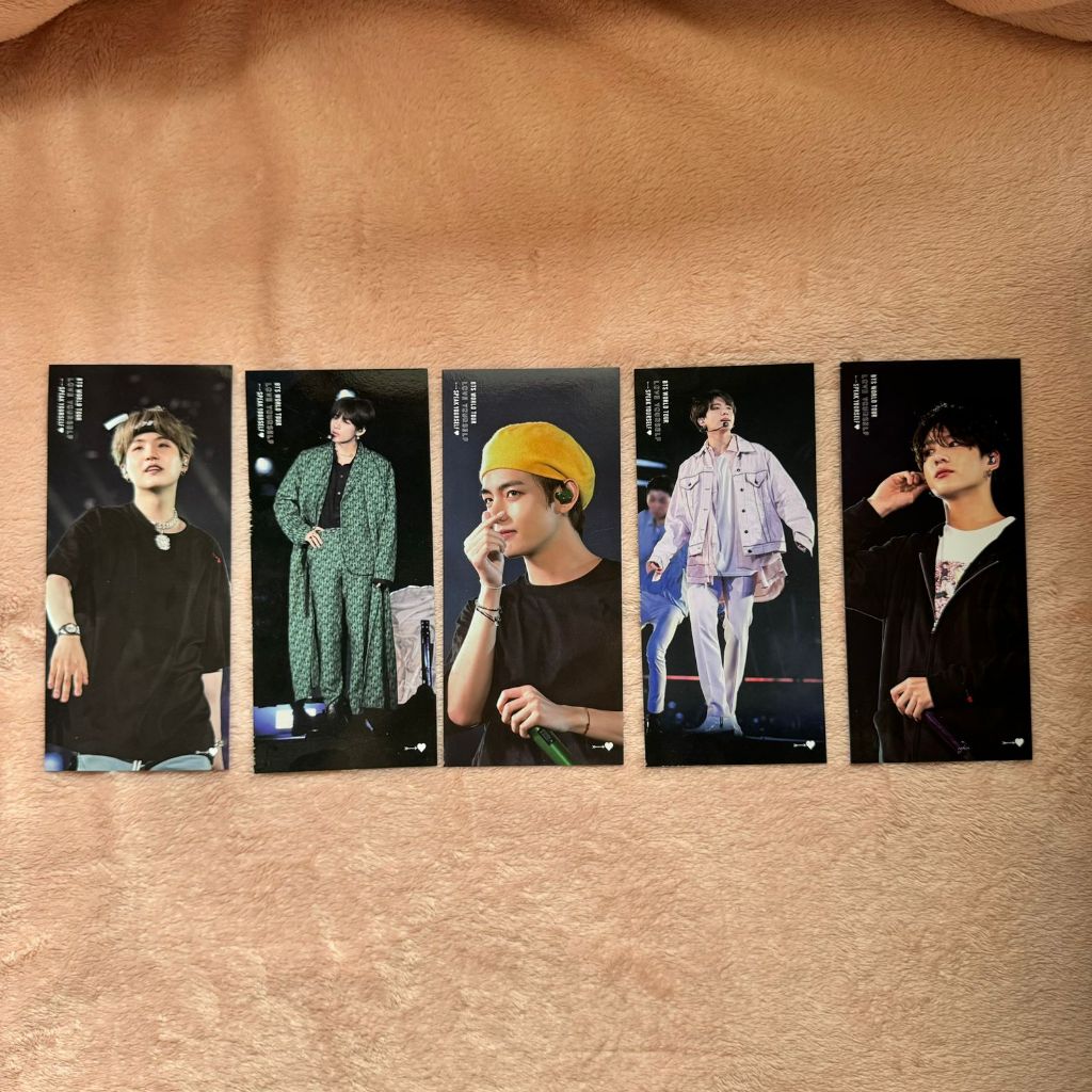BTS Speak Yourself SYS World Tour Concert DVD London & Sao Paulo Official Bookmark - Yoongi Suga, Ta