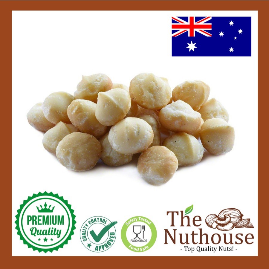 

100gr Raw Macadamia Nuts / Kacang Macadamia Mentah Utuh (Premium Nut)