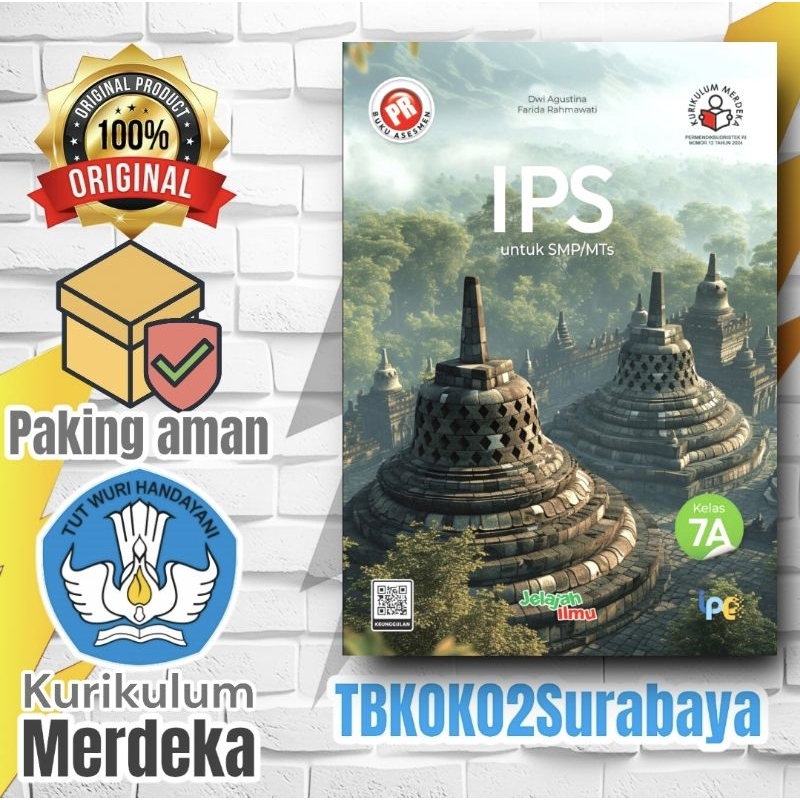 BUKU PR INTERAKTIF IPS SMP KELAS 7 SEMESTER 1 LKS INTAN PARIWARA KURIKULUM MERDEKA 2024