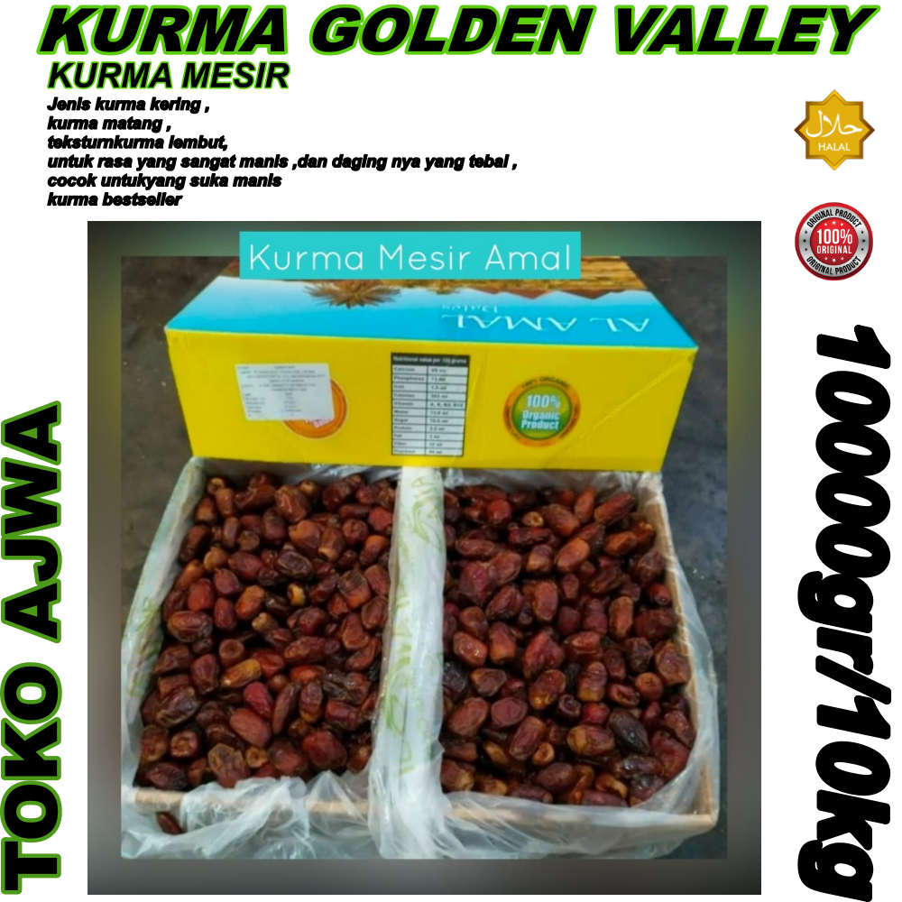 

Kurma madu mesir 10kg /golden valley/al amal/rehab