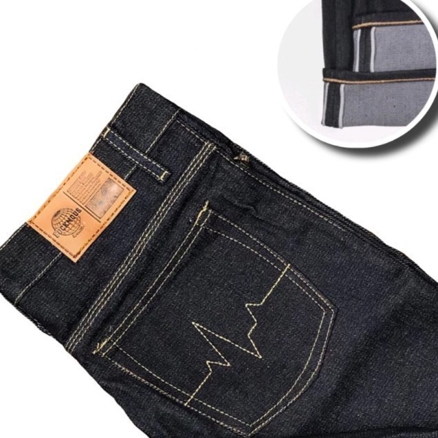 Bisa Cod  DENIM SELVEDGE SHELSTICH 16 OZ BLACK INDIGO  33