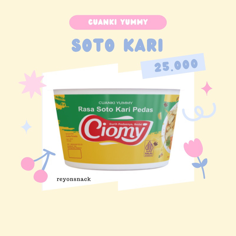 

CIOMY - Cuanki Yummy Soto Kari Reguler Cuanki Viral KAI