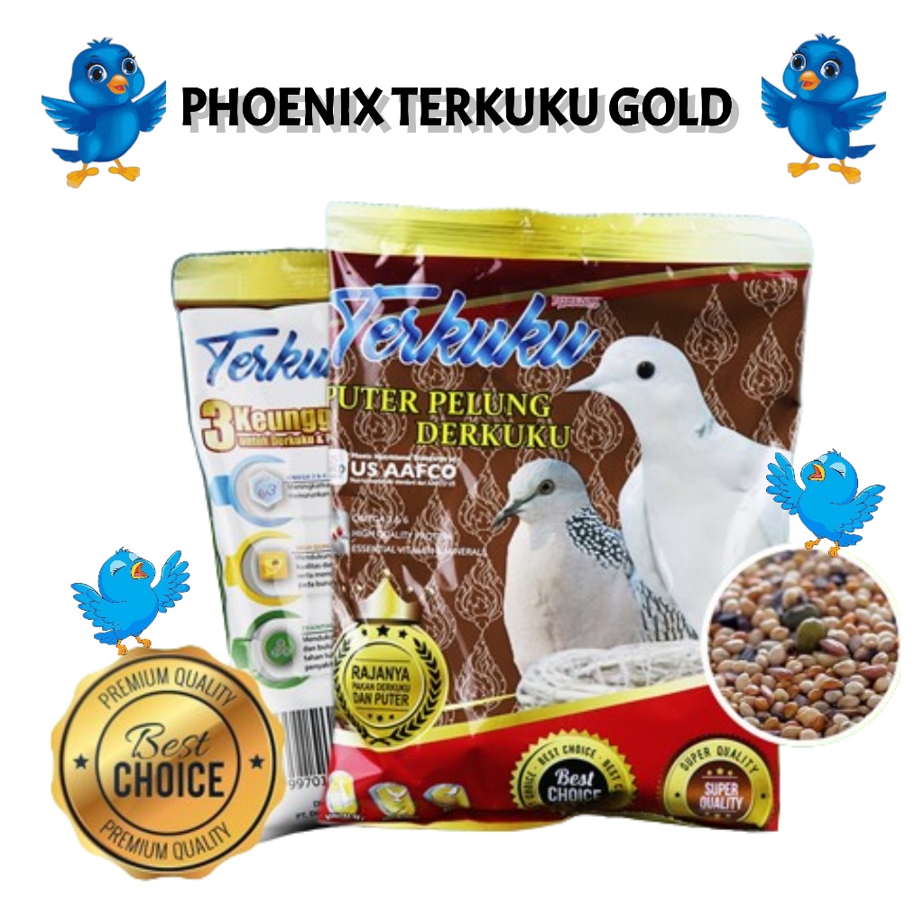 Phoenix Terkuku Makanan Burung Perkutut Derkuku Dara Milet Putih Merah