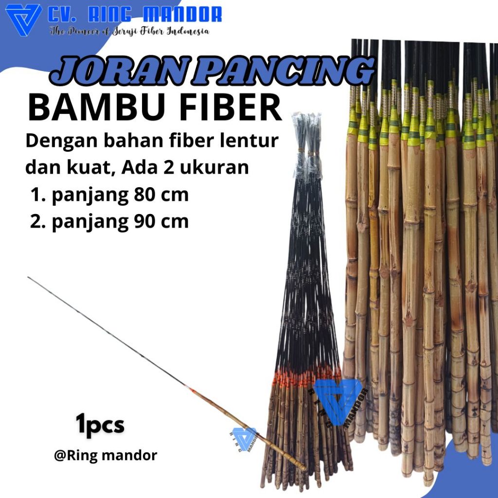 JORAN PANCING FIBER LENTUR JORAN PANCING GAGANG BAMBU CENDANI 80- 90cm