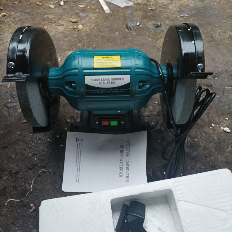 Mesin Grinda Duduk 8 inch / Floor Stand  Grinder 8" SIS-ZR 200 OPT JIS