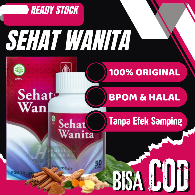 COD  Jamu Herbal Wanita Lancar Haid - Obat Tradisional Tuntas Menstruasi - Kapsul Pelancar Hait
