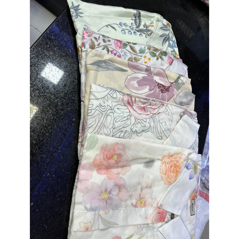 Adisa official baju atasan kemeja kerut pundak wanita bahan TC premium