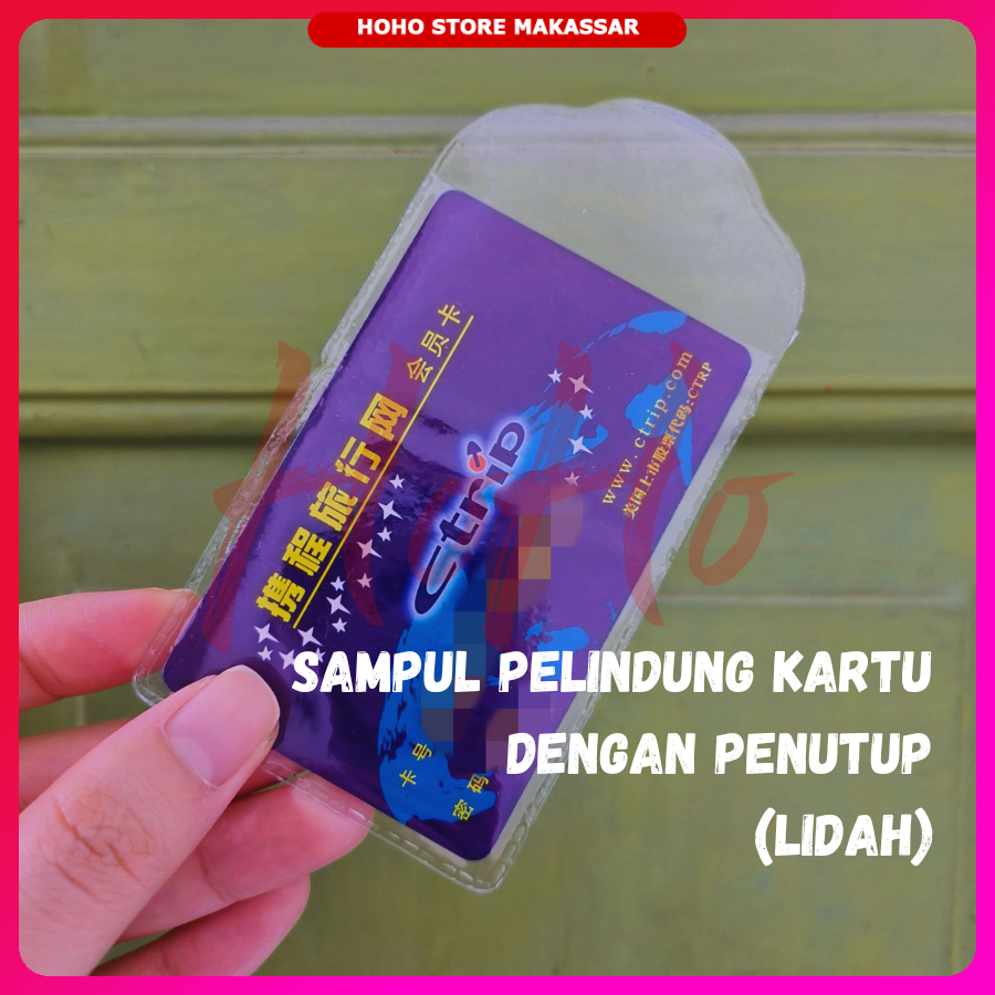 

Sampul Pelindung Kartu Dengan Penutup Cover Kartu Pakai Lidah - COVK4