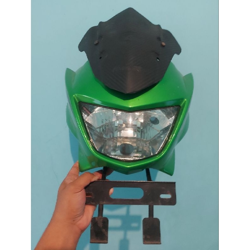 Lampu depan Barong Ninja R set breket original