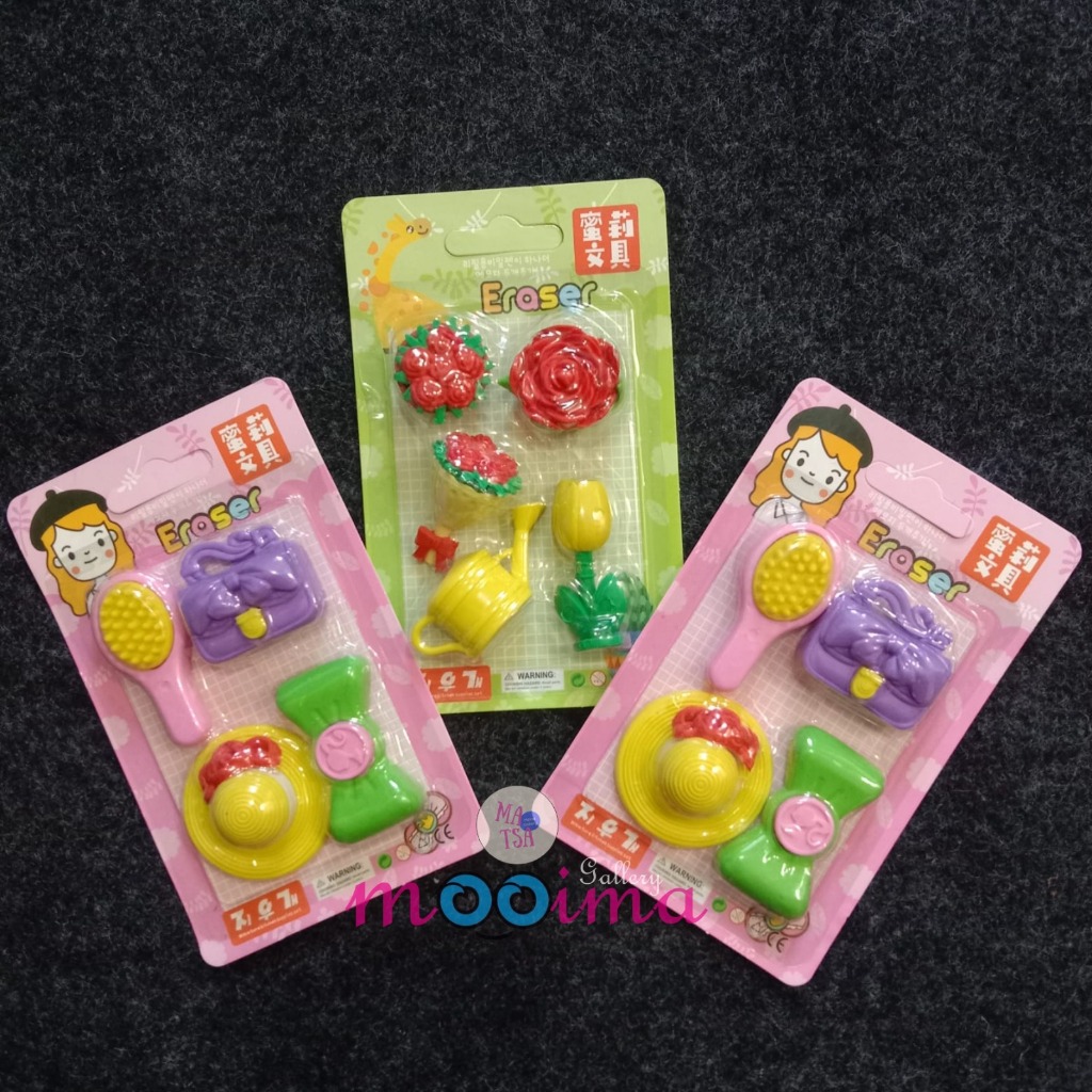 

Eraser karakter unik dan lucu /penghapus pensil karakter 1 set