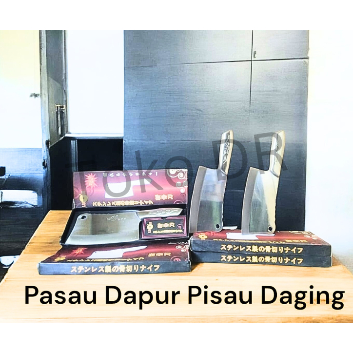 Pisau Dapur, Pisau Daging Tebal / LuJi / Stainless steel
