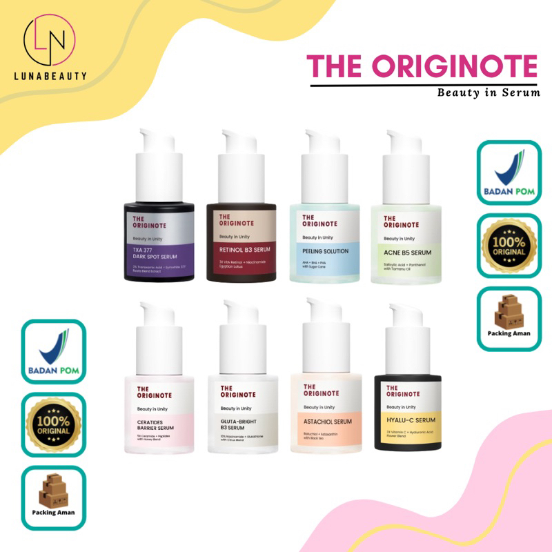 ❤️LUNA❤️ The Originote Serum Series | Originote Hyalu-c serum | Originote Retinol B3 serum | Origino