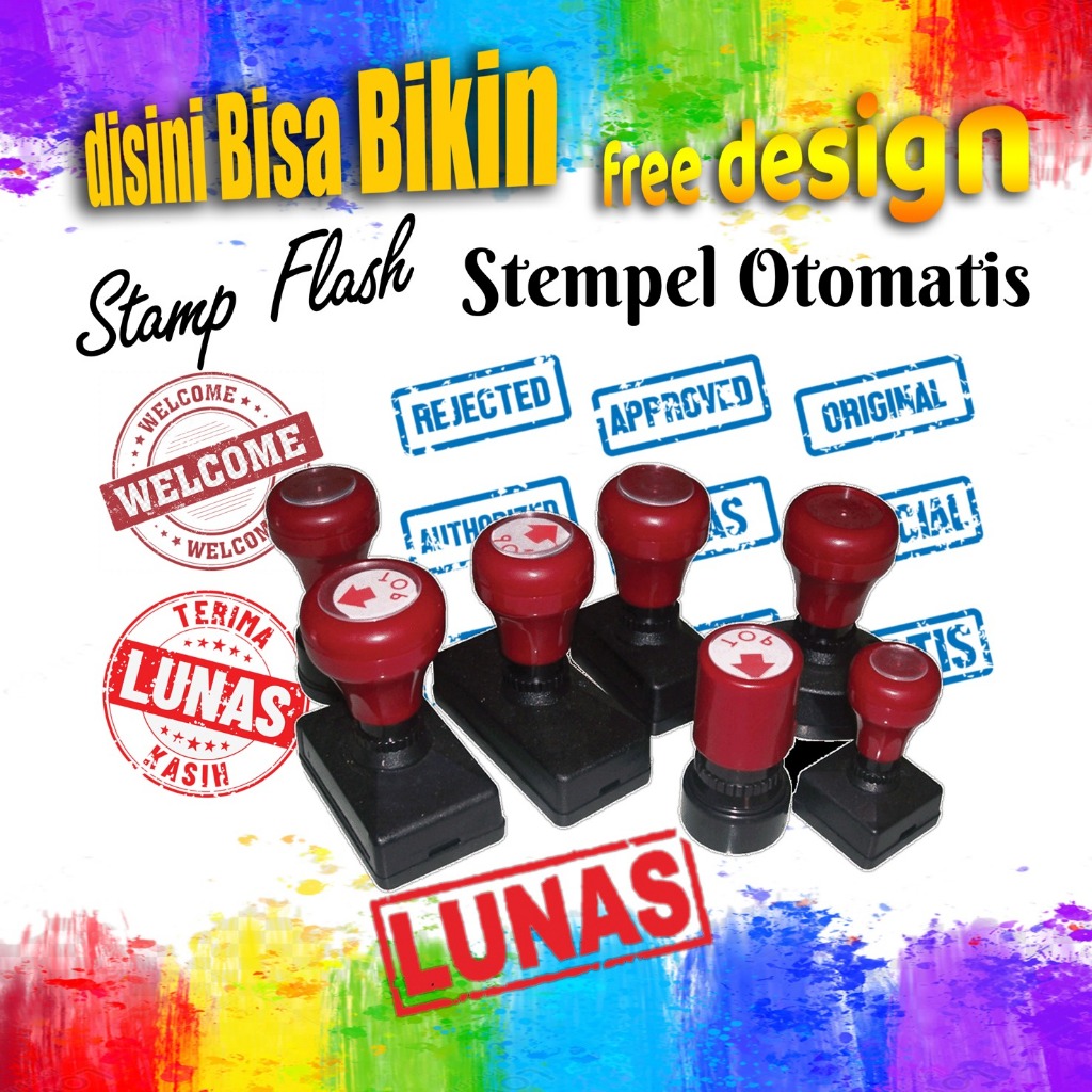 

Stamp Flash | Stempel Otomatis | Cap Stempel | Stempel Kayu | Stempel Warna | Karet Stempel | Bak Stempel