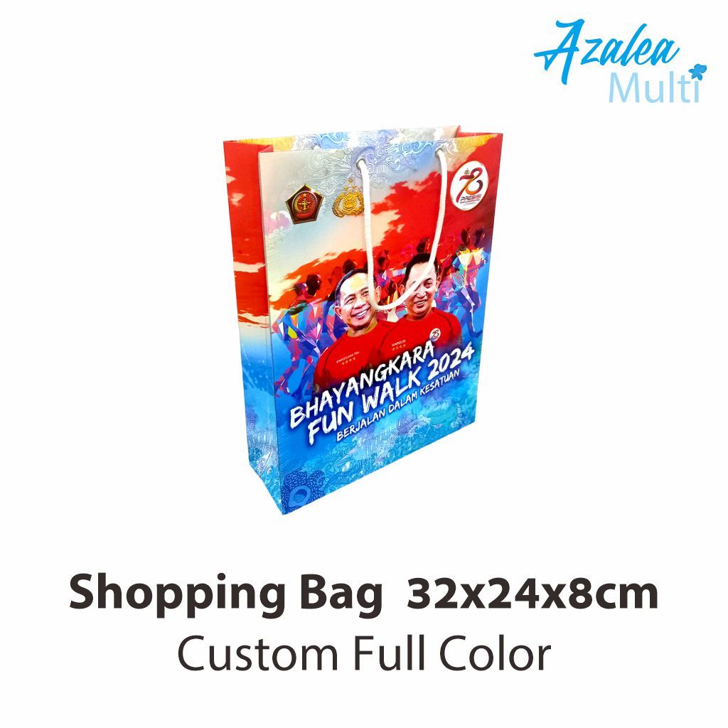 

Paper Bag Potrait Custom 32x24x8cm Full Color Shopping bag tas kertas